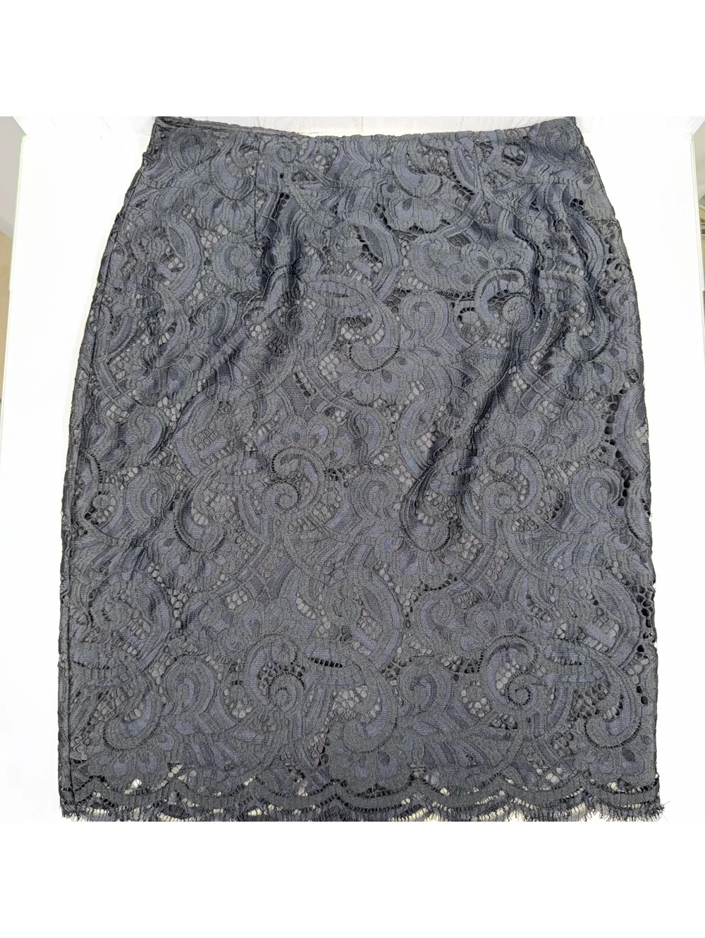 Lilly Pulitzer Black Lace Pencil Skirt Size 6